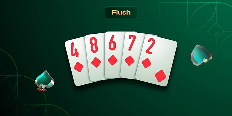 Định nghĩa Flush Poker là gì thì đây là bộ bài rất mạnh trong trò chơi này
